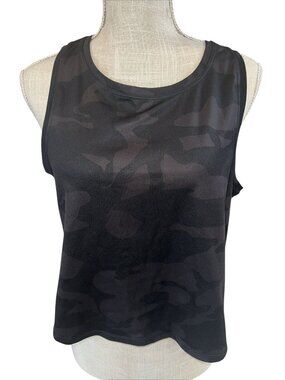 90 Degree By Reflex Womens Black Camo Tank Top L